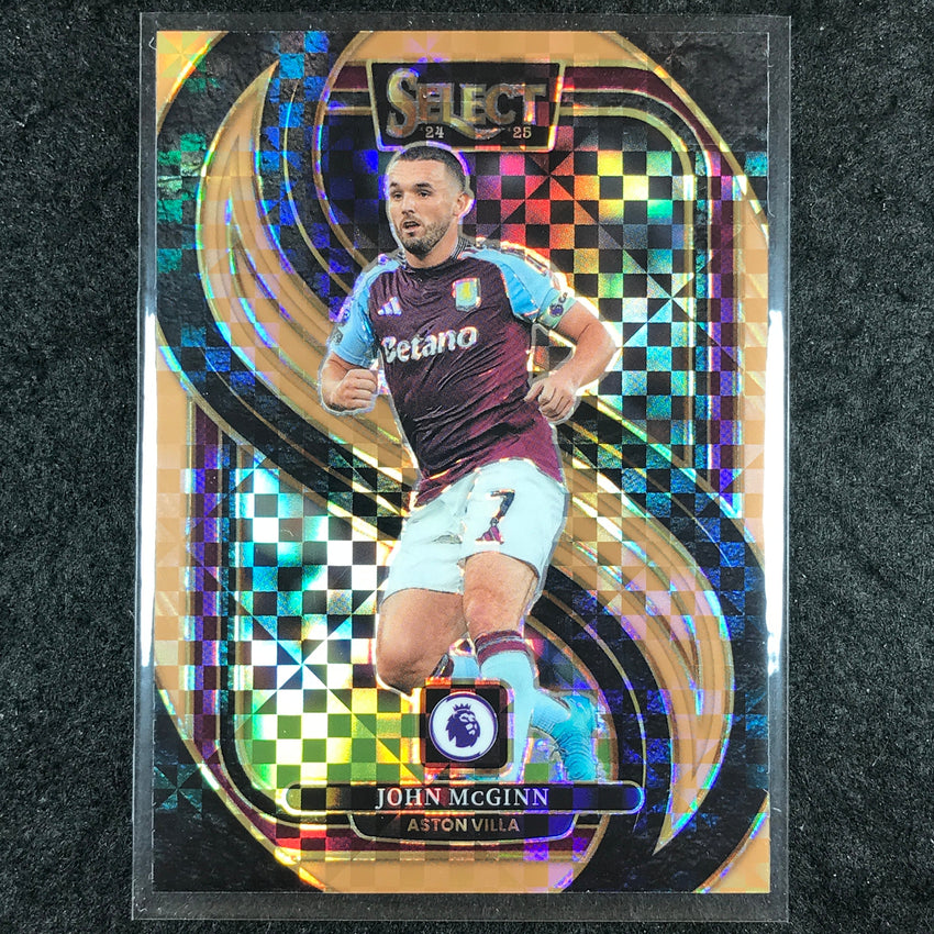 2024-25 Select EPL JOHN MCGINN Mezzanine Bronze Checker /125 #115