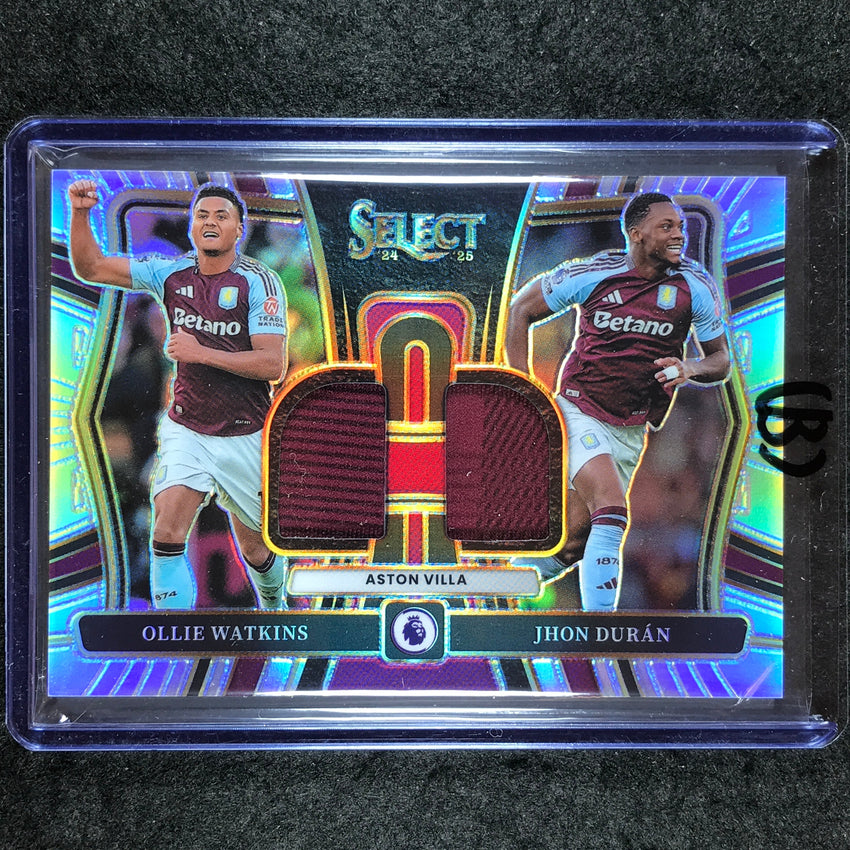 2024-25 Select EPL OLLIE WATKINS JHON DURAN Dual Swatches Jersey Relic #AV (B)