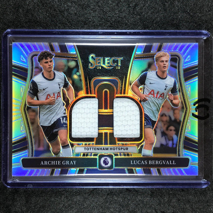 2024-25 Select EPL ARCHIE GRAY BERGVALL Dual Swatches Rookie Jersey #TOT (C)