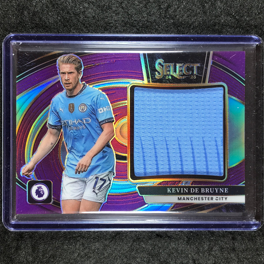 2024-25 Select EPL KEVIN DE BRUYNE Jumbo Swatches Jersey Relic Purple 1/49