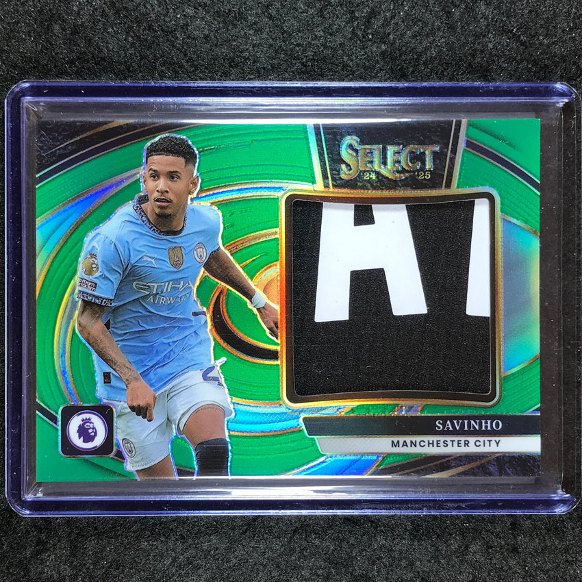 2024-25 Select EPL SAVINHO Jumbo Swatches Patch Relic Green 4/5