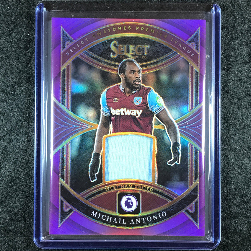2024-25 Select EPL MICHAIL ANTONIO Select Swatches Jersey Relic Purple 45/49
