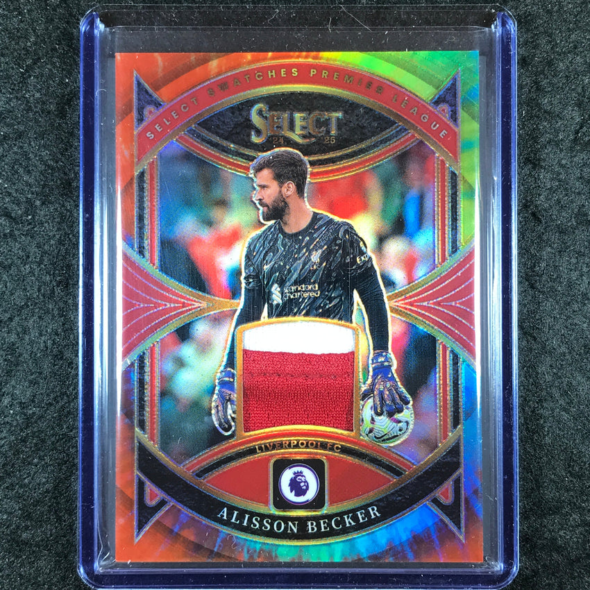2024-25 Select EPL ALISSON BECKER Select Swatches Patch Relic Tie-Dye 22/25