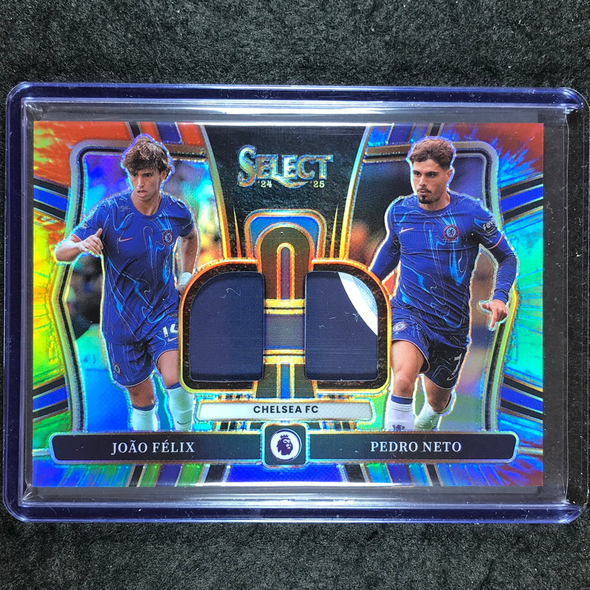 2024-25 Select EPL JOAO FELIX PEDRO NETO Dual Swatches Patch Relic Tie-Dye 13/25