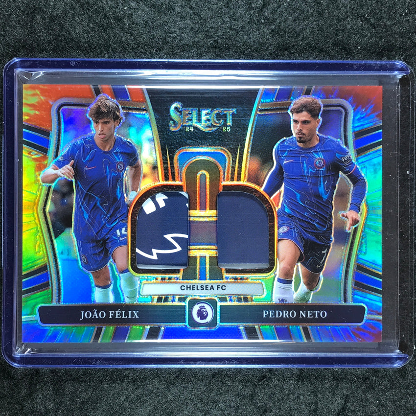 2024-25 Select EPL JOAO FELIX PEDRO NETO Dual Swatches Patch Relic Tie-Dye 8/25