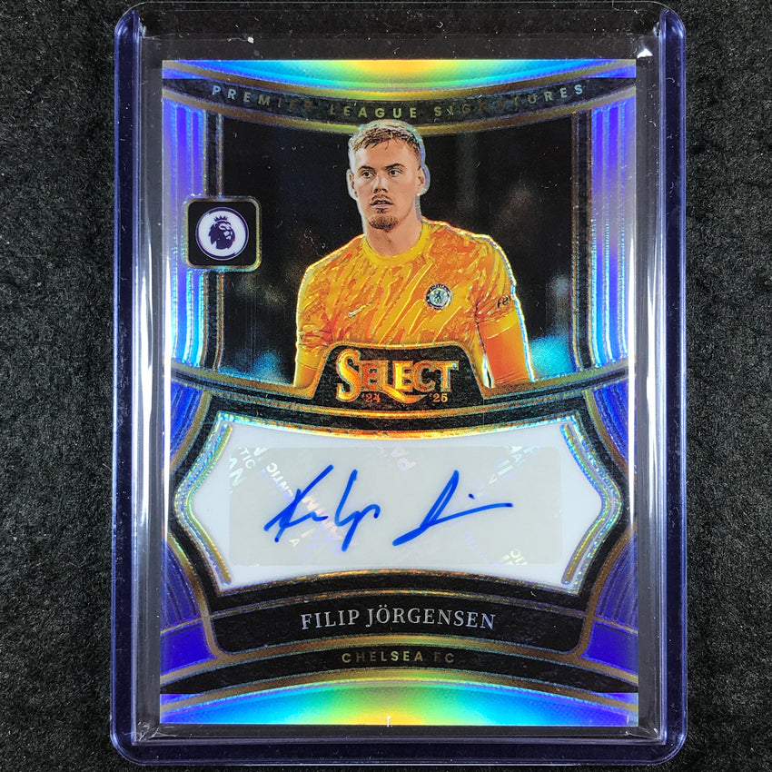 2024-25 Select EPL FILIP JORGENSEN Signatures Auto Silver Prizm #FJ