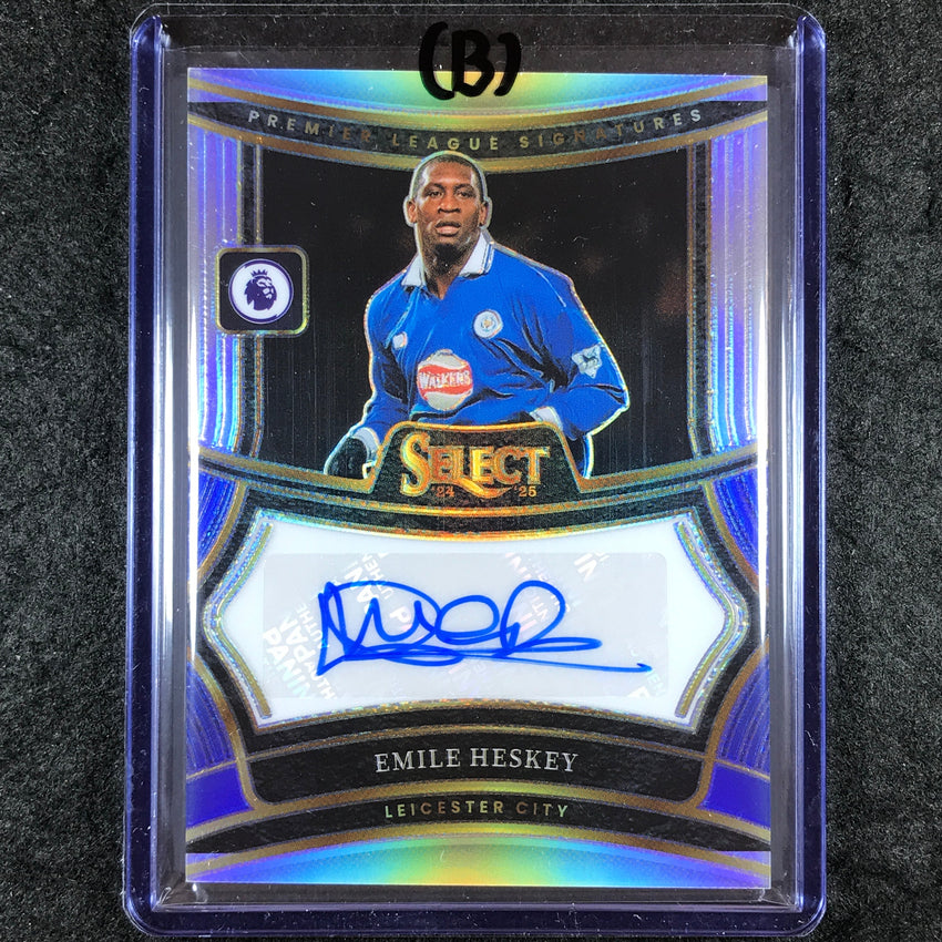 2024-25 Select EPL EMILE HESKEY Signatures Auto Silver Prizm #EH (B)