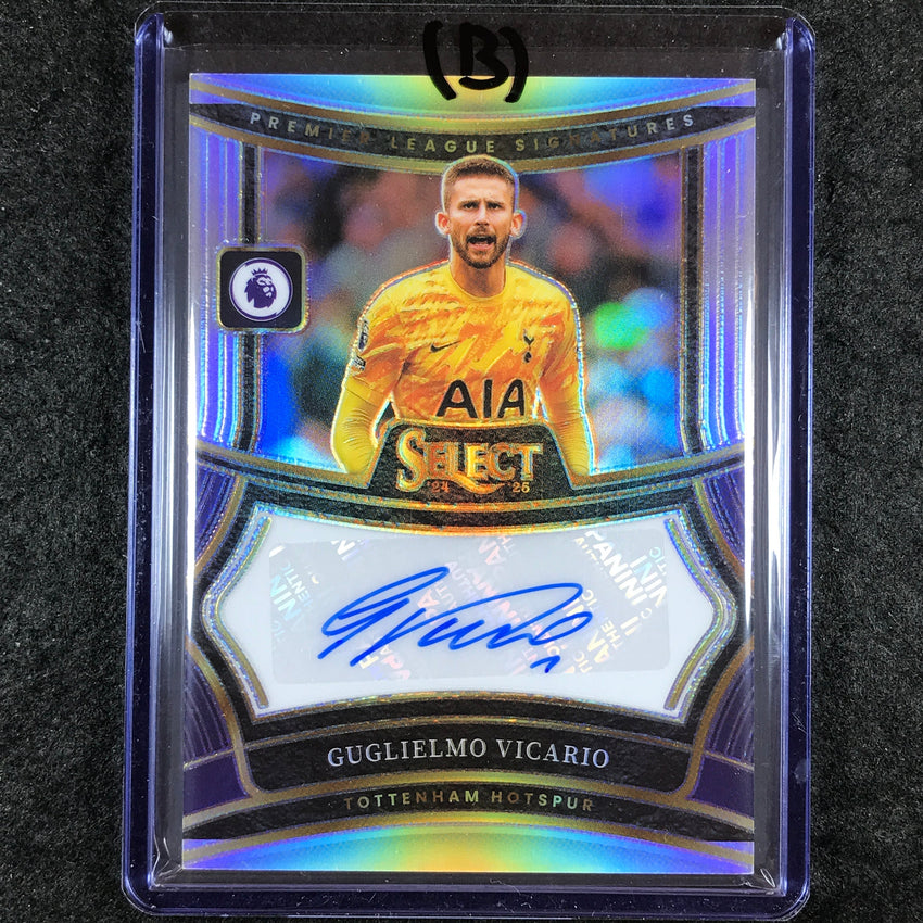 2024-25 Select EPL GUGLIELMO VICARIO Signatures Auto Silver Prizm #GV (B)