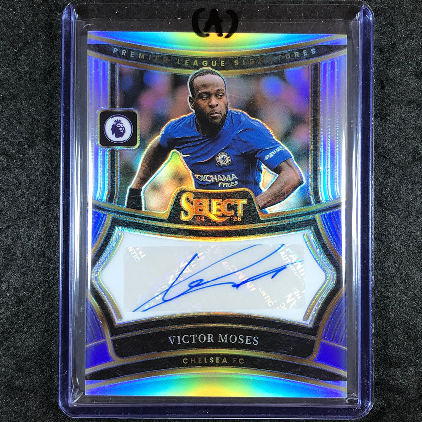2024-25 Select EPL VICTOR MOSES Signatures Auto Silver Prizm #VM (A)