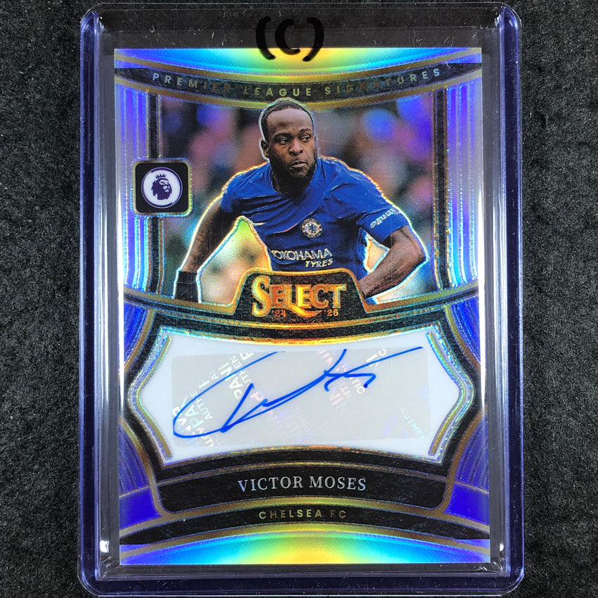2024-25 Select EPL VICTOR MOSES Signatures Auto Silver Prizm #VM (C)