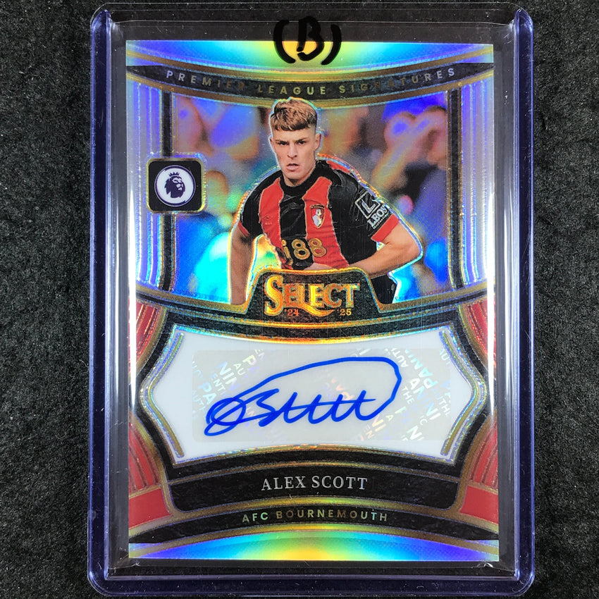 2024-25 Select EPL ALEX SCOTT Signatures Auto Silver Prizm #AS (B)