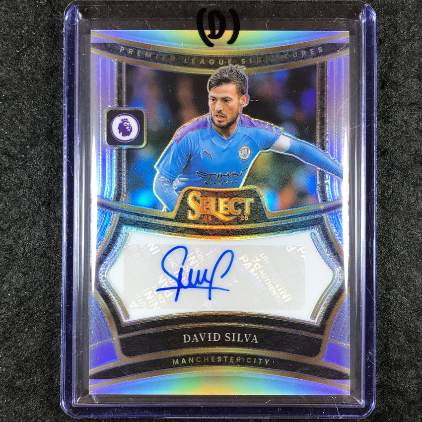 2024-25 Select EPL DAVID SILVA Signatures Auto Silver Prizm #DV (D)