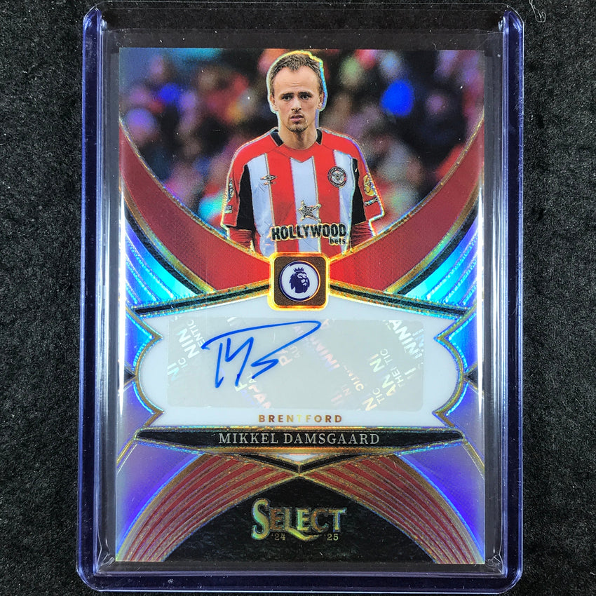 2024-25 Select EPL MIKKEL DAMSGAARD Select Signatures Auto Silver Prizm #MD