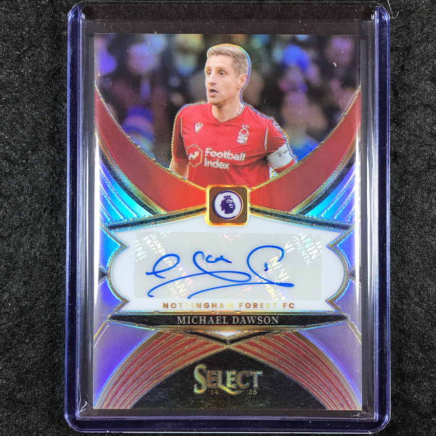2024-25 Select EPL MICHAEL DAWSON Select Signatures Auto Silver Prizm #MDA
