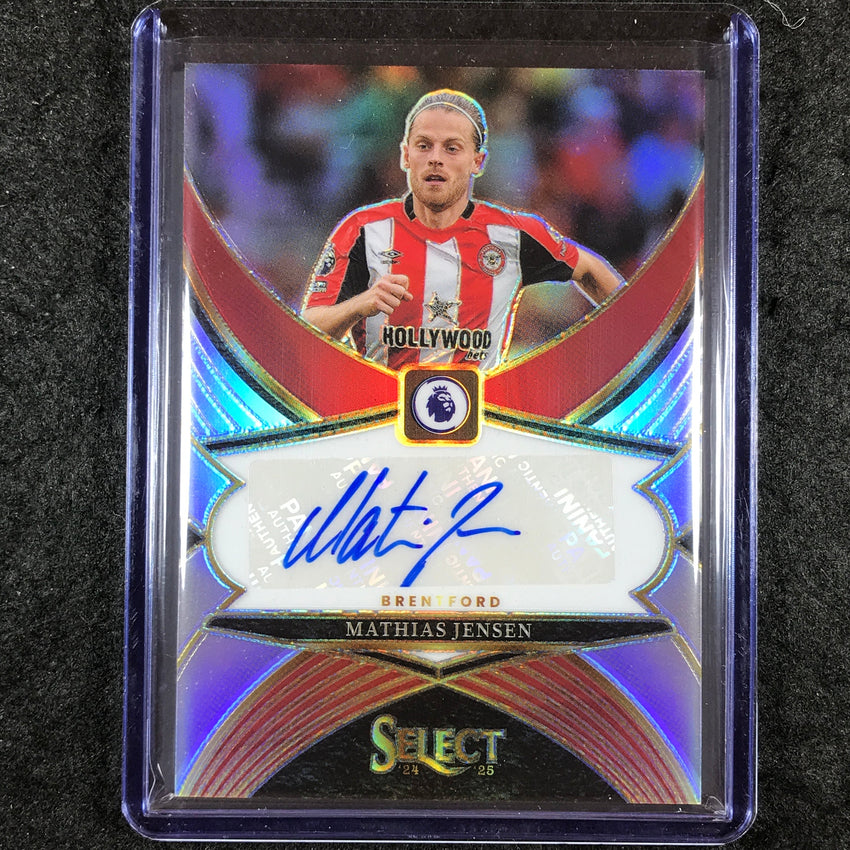 2024-25 Select EPL MATHIAS JENSEN Select Signatures Auto Silver Prizm #MJ