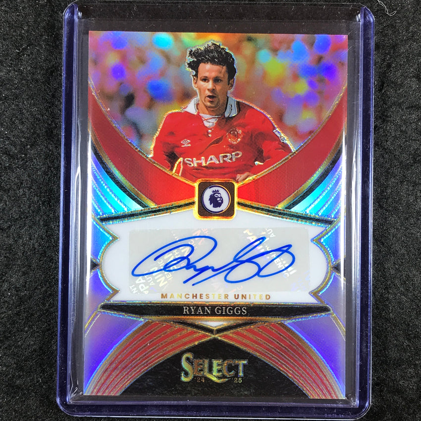 2024-25 Select EPL RYAN GIGGS Select Signatures Auto Silver Prizm #RG