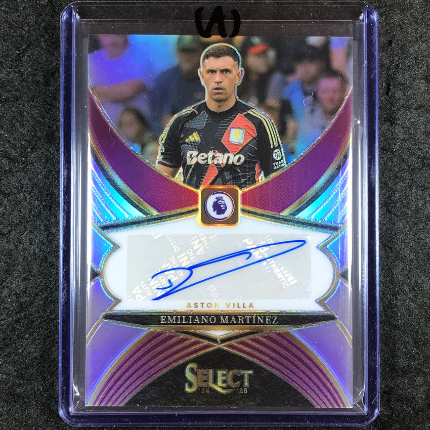 2024-25 Select EPL EMILIANO MARTINEZ Select Signatures Auto Silver Prizm #EM (A)