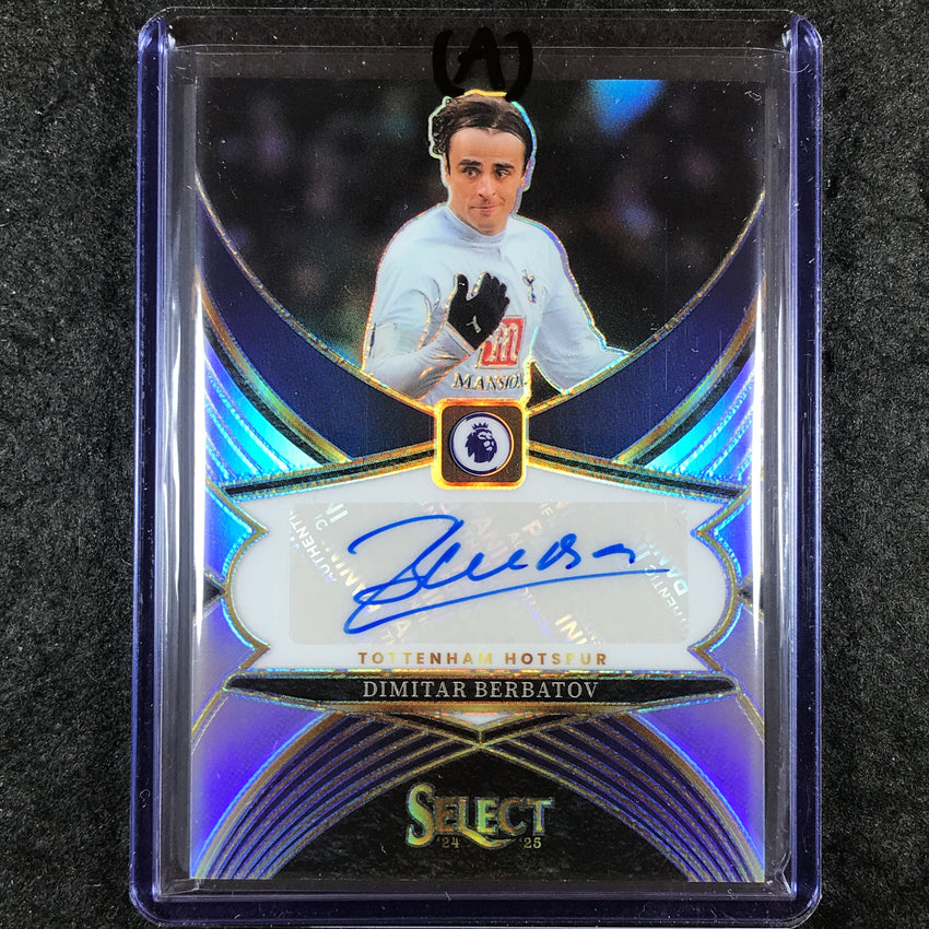 2024-25 Select EPL DIMITAR BERBATOV Select Signatures Auto Silver Prizm #DB (A)