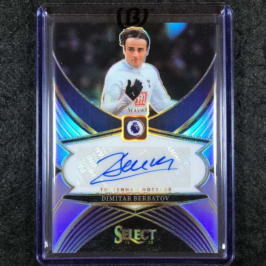2024-25 Select EPL DIMITAR BERBATOV Select Signatures Auto Silver Prizm #DB (B)
