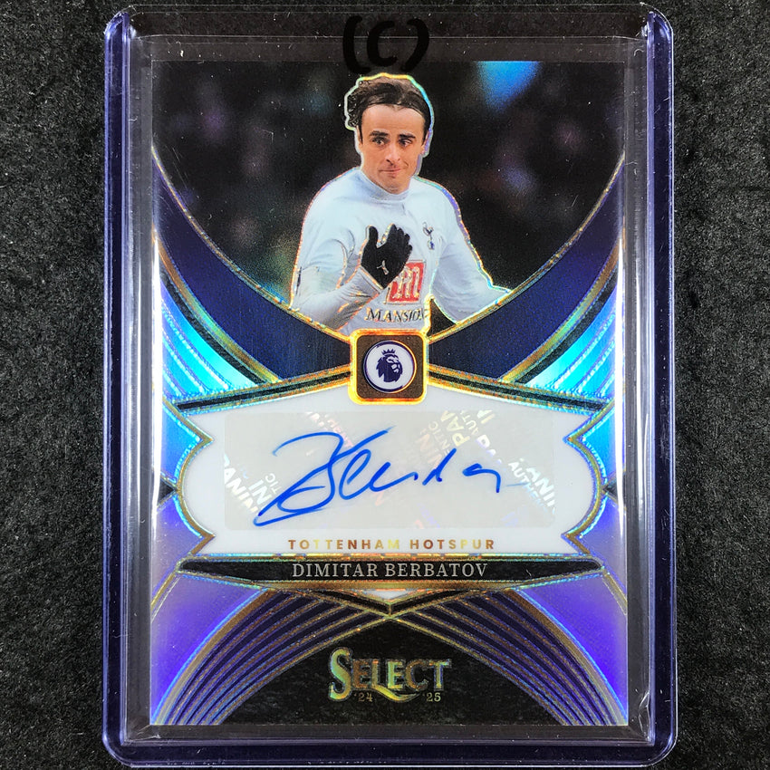 2024-25 Select EPL DIMITAR BERBATOV Select Signatures Auto Silver Prizm #DB (C)