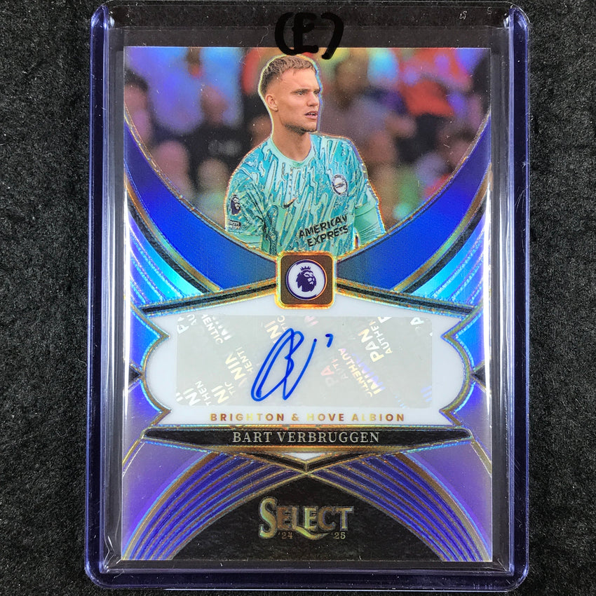 2024-25 Select EPL BART VERBRUGGEN Select Signatures Auto Silver Prizm #BV (E)