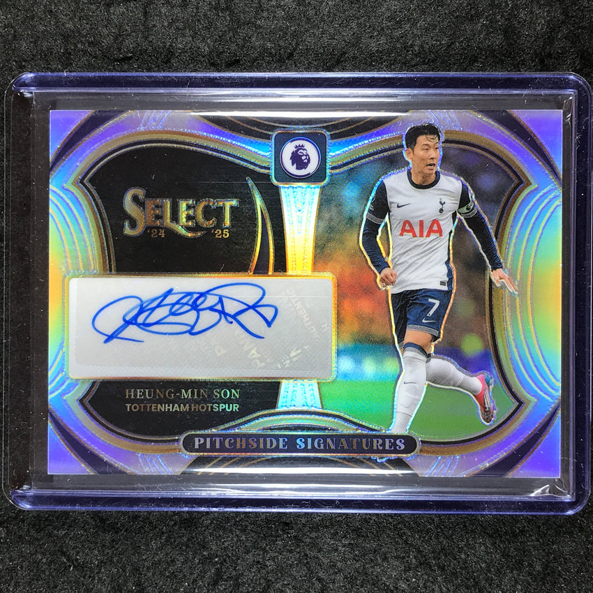 2024-25 Select EPL HEUNG-MIN SON Pitchside Signatures Auto Silver Prizm #HMS