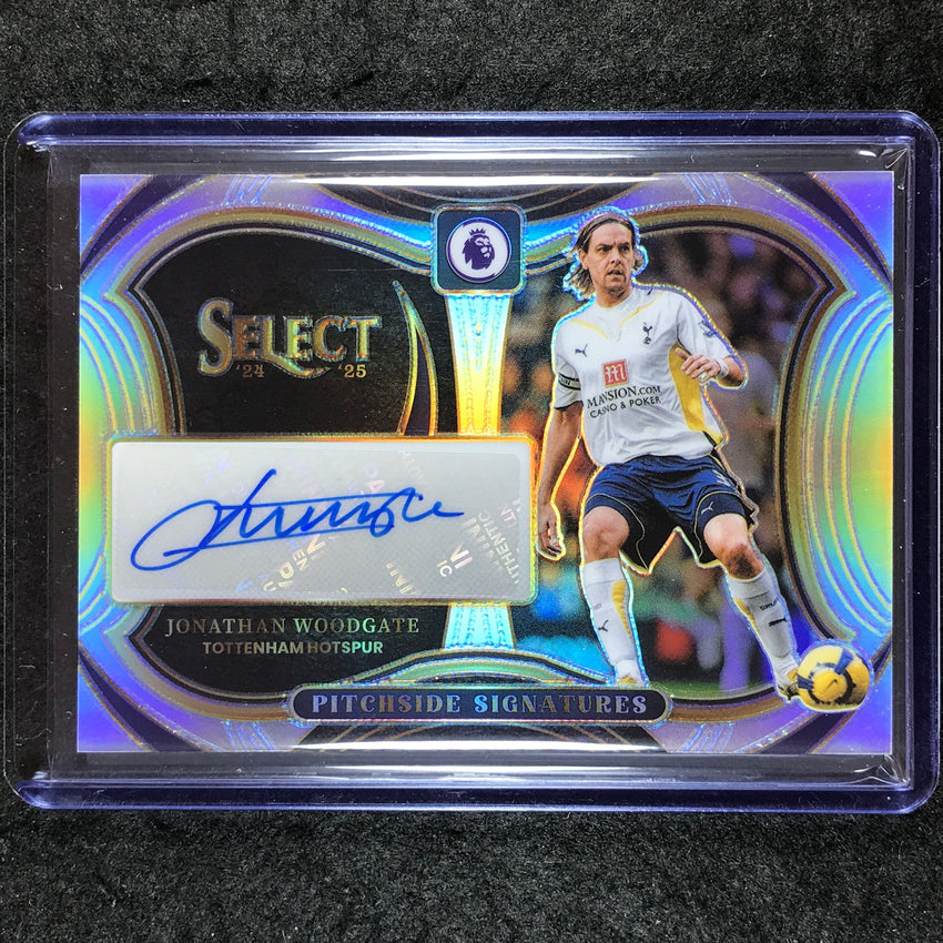 2024-25 Select EPL JONATHAN WOODGATE Pitchside Signatures Auto Silver Prizm #JW