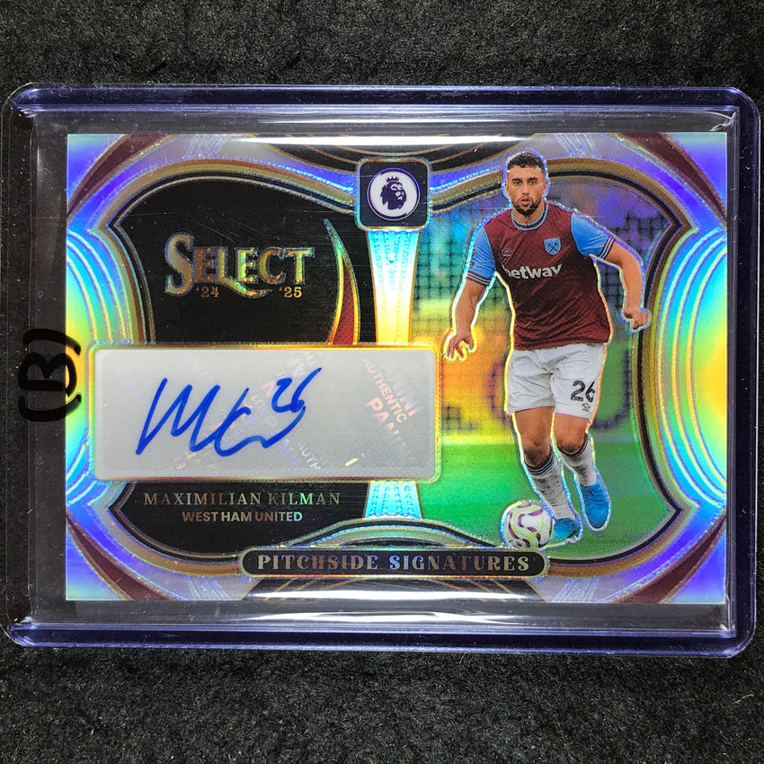 2024-25 Select EPL MAXIMILIAN KILMAN Pitchside Signatures Auto Silver #MK (B)