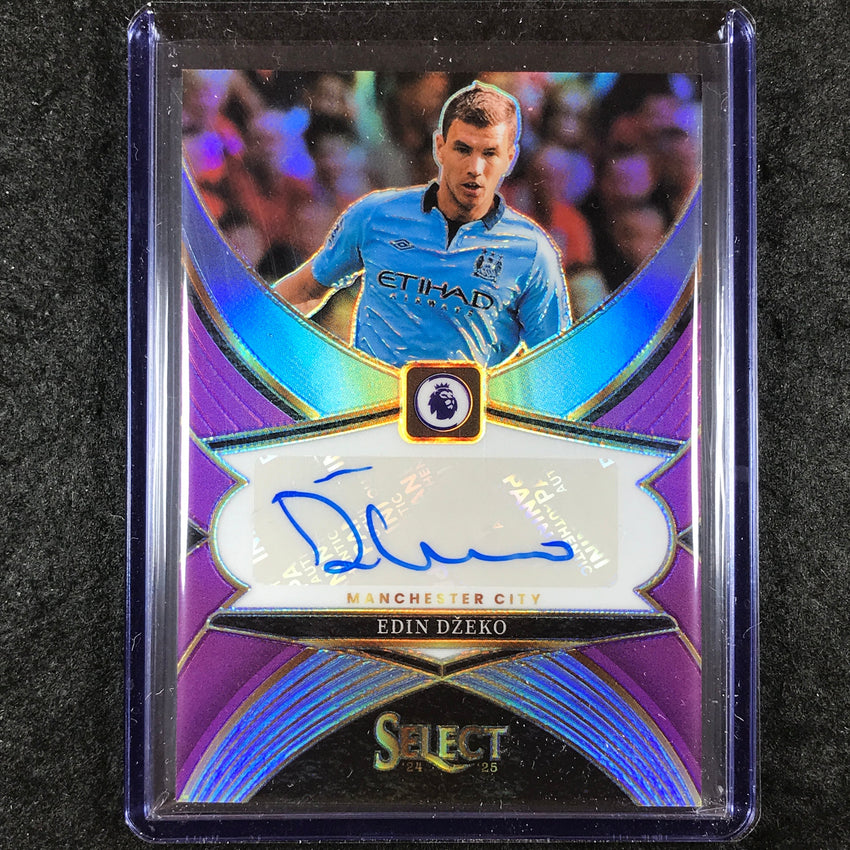 2024-25 Select EPL EDIN DZEKO Select Signatures Auto Purple 30/49