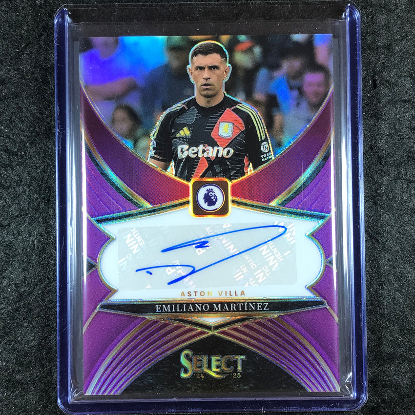 2024-25 Select EPL EMILIANO MARTINEZ Select Signatures Auto Purple 11/49
