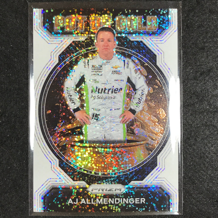 2023 National Treasures Racing AJ ALLMENDINGER Pot of Gold White Sparkle #8