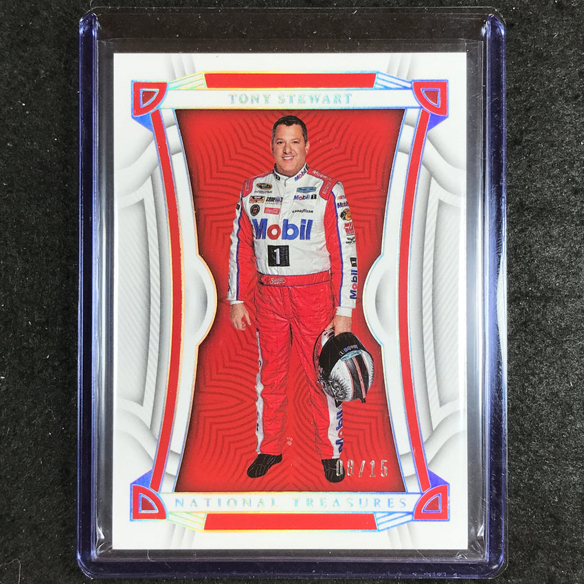2023 National Treasures Racing TONY STEWART Base Silver Holo 8/15