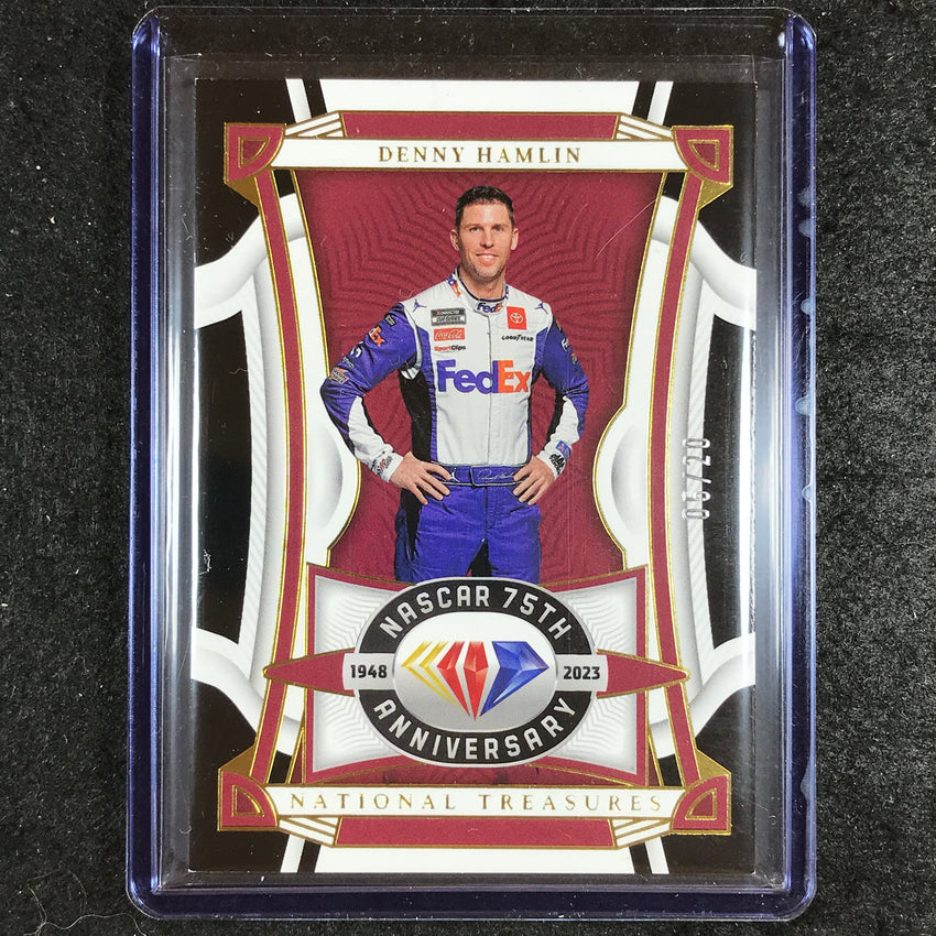 2023 National Treasures Racing DENNY HAMLIN NASCAR Diamond Anniversary 5/20