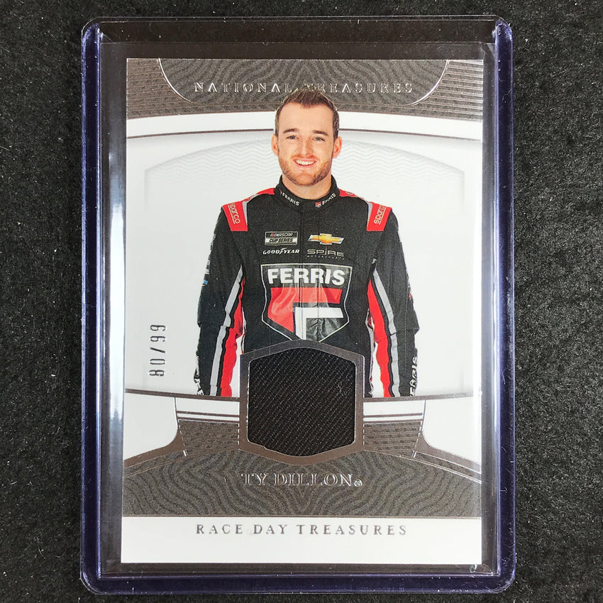2023 National Treasures Racing TY DILLON Race Day Firesuit Relic 80/99