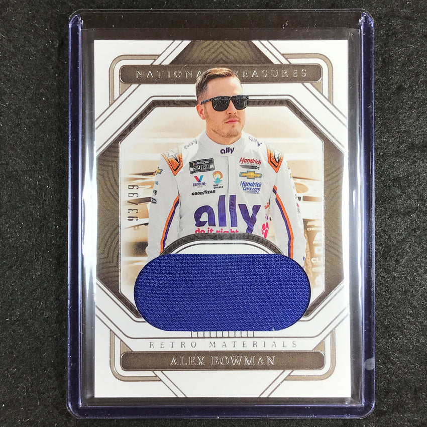 2023 National Treasures Racing ALEX BOWMAN Retro Materials Firesuit Relic 93/99