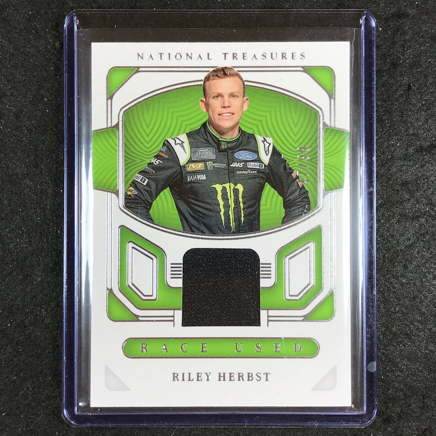 2023 National Treasures Racing RILEY HERBST Race Used Firesuit Relic 47/99