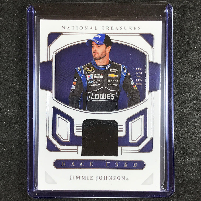 2023 National Treasures Racing JIMMIE JOHNSON Race Used Glove Relic 5/25