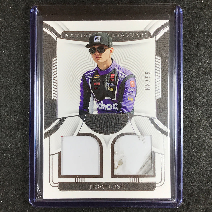 2023 National Treasures Racing JESSE LOVE Dual Race Used Sheet Metal 68/99