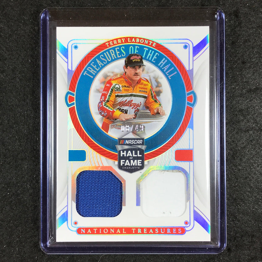 2023 National Treasures Racing TERRY LABONTE Treasures of the Hall Relic 8/49