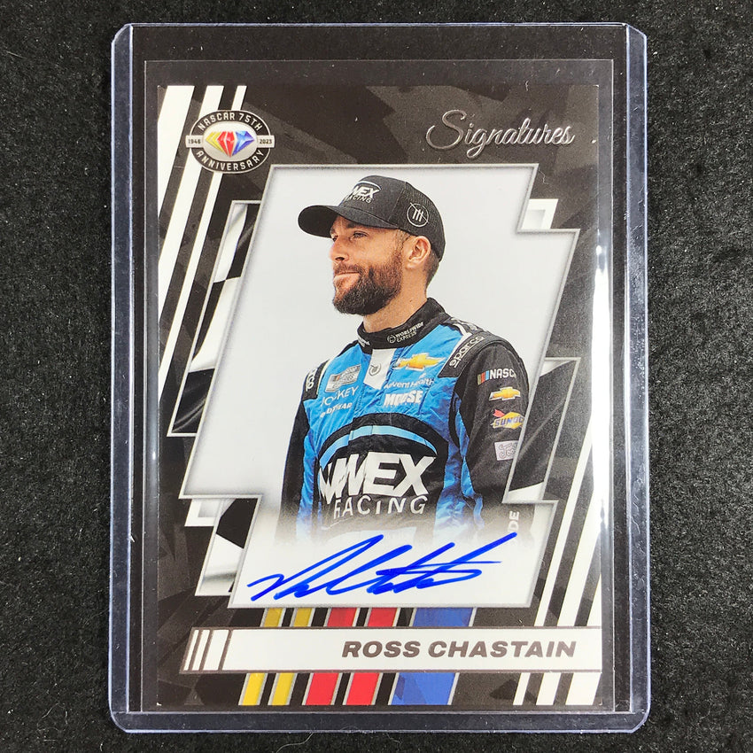 2023 National Treasures Racing ROSS CHASTAIN NASCAR 75th Anniversary Auto #RC