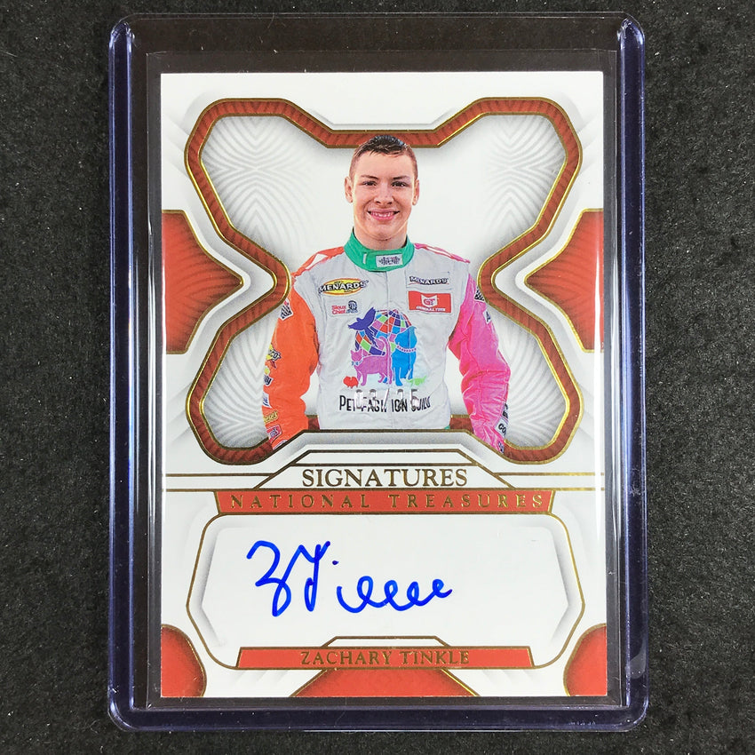 2023 National Treasures Racing ZACHARY TINKLE National Treasures Auto 3/25