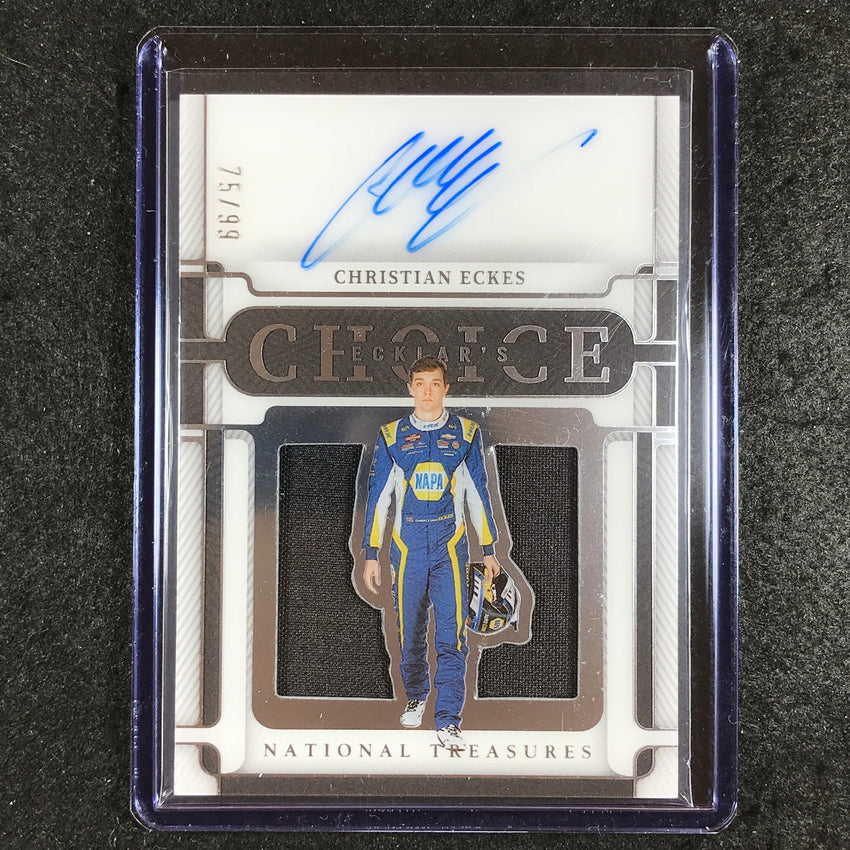 2023 National Treasures Racing CHRISTIAN ECKES Ecklars Choice Relic Auto 75/99