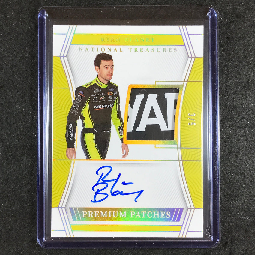 2023 National Treasures Racing RYAN BLANEY Premium Patches Relic Auto Gold 3/5