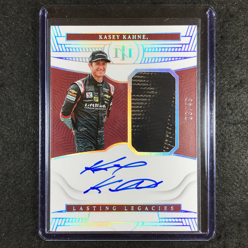 2023 National Treasures Racing KASEY KAHNE Lasting Legacies Relic Auto 23/49