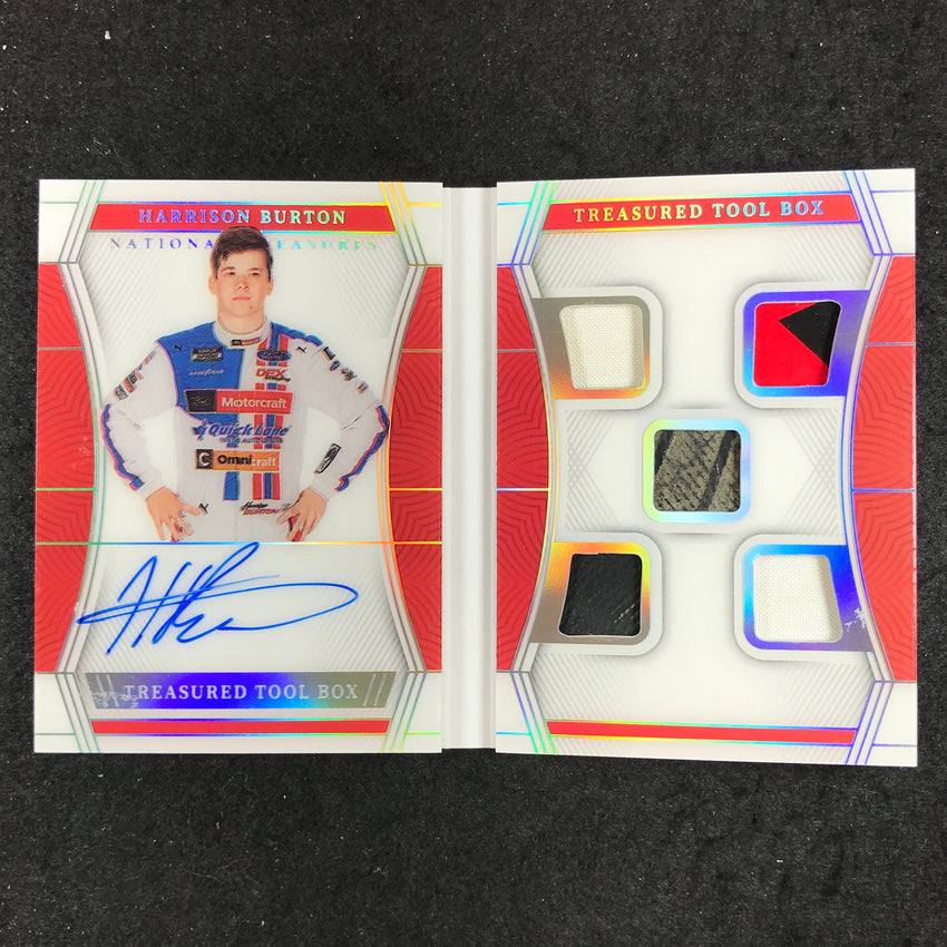2023 National Treasures Racing HARRISON BURTON Tool Box Auto Booklet 37/49