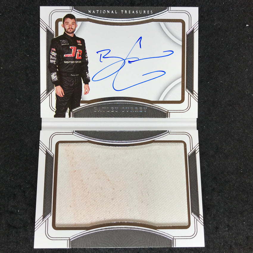 2023 National Treasures Racing BAYLEY CURREY Jumbo Firesuit Auto Booklet 23/25