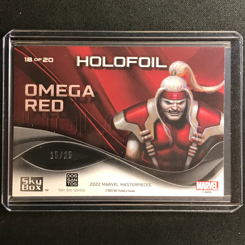 2022 Marvel Masterpieces Omega Red Holofoil Kaleidoscope 15/25