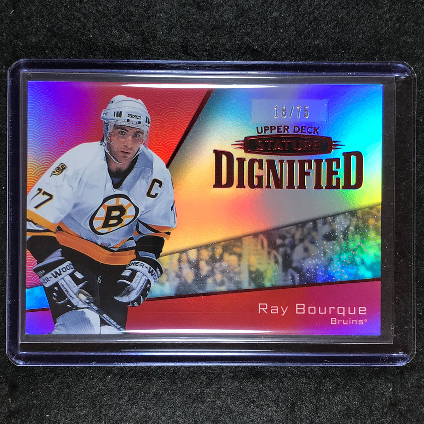 2022-23 Stature Hockey RAY BOURQUE Dignified Red 18/75 #6