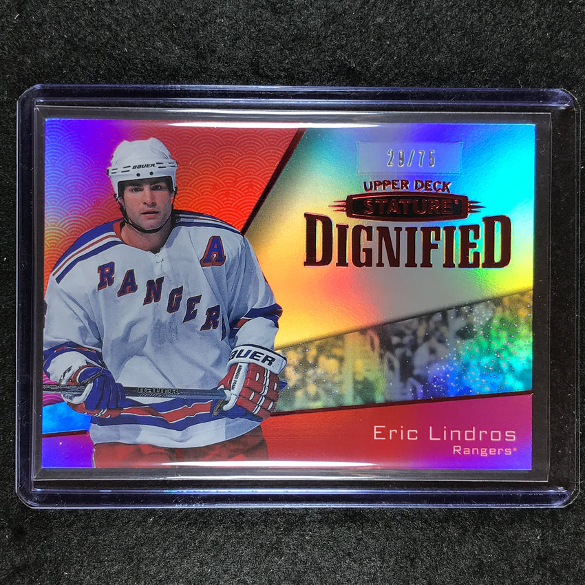 2022-23 Stature Hockey ERIC LINDROS Dignified Red 29/75 #12