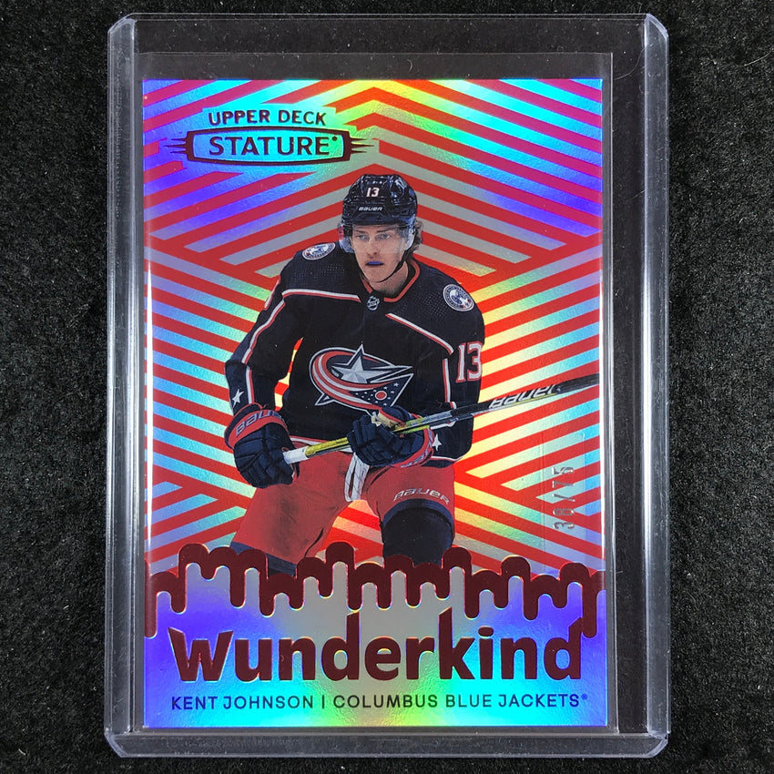 2022-23 Stature Hockey KENT JOHNSON Wunderkind Red 38/75 #10